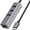 Hub USB C, 4 porte, ZESKRIS USB 3.0 adattatore USB C splitter con 1 USB 3.0, 2 USB 2.0, 100Mbps RJ45 Ethernet per MacBook Pro/Air, Mac Dongle, laptop, Steam Deck, PS4/PS5, Dell XPS, iPad Pro
