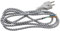 Anakel Home Cavo Elettrico per Ferro da Stiro a Vapore da 2 metri con Attacco 3x1 Rivestito in Nylon