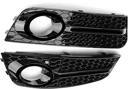 USDGIW Für A-UDI A4 B8 2009-2011 Links & Rechts Grills Auto Front Nebel Licht Kühlergrill Abdeckung Auto Front Stoßstange Nebel Licht Grills Nebelscheinwerfer Abdeckungen