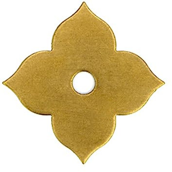 Tiazza 10 arandelas de placa trasera de latón de trébol para decoración de muebles clásicos, accesorios de latón (bronce)