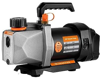 KOZWAY Bombas de vacío Bomba de vacío refrigerante 1/2HP 7CFM, refrigeración de Entrada de Aire 1/4 for Aire Acondicionado doméstico de Coche for batería de 18v