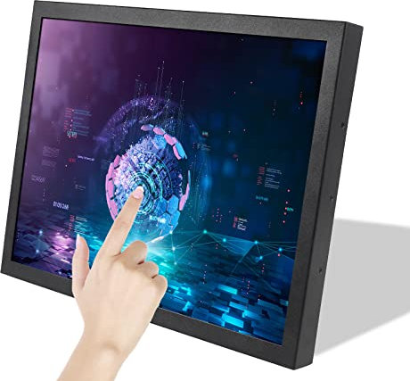 VSDISPLAY Monitor Touch Industriale da, 17 Pollici 1280x1024 1000nit TFT Resistente sensore Touch Schermo LCD con Scheda Controller VGA DVI