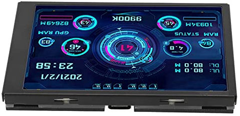 Mini Pantalla IPS USB de 3,5 Pulgadas, Monitor de Temperatura de Computadora AIDA64 Pantalla de Temperatura de PC Pantalla Secundaria USB C Monitor de Datos de CPU de PC 320 X