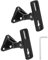QWORK® Lot de 2 Supports muraux universels pour Enceintes, Support Mural, Inclinaison/Rotation à 180°, supporte jusqu'à 13,6 kg