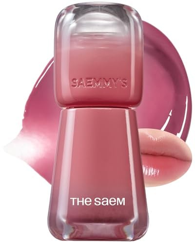 Thesam Saemmy's Ade Shot Tint - Tinta para labios coreana, gel de agua con acabado hidratante brillante, brillo radiante integrado, comodidad de larga duración, 0,1 onzas (04 Violet Gin)