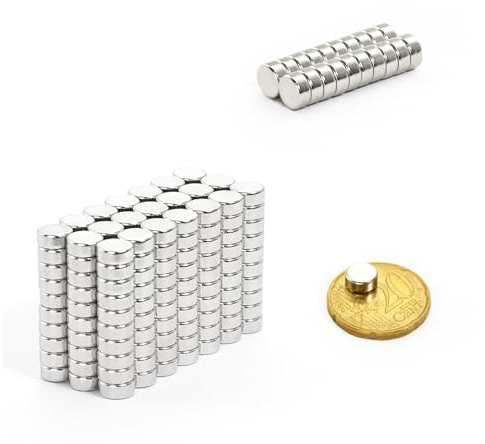 Oblique Unique® 10 Mini Magnete, ultrastark - 7x3mm - NEODYM - Das Original