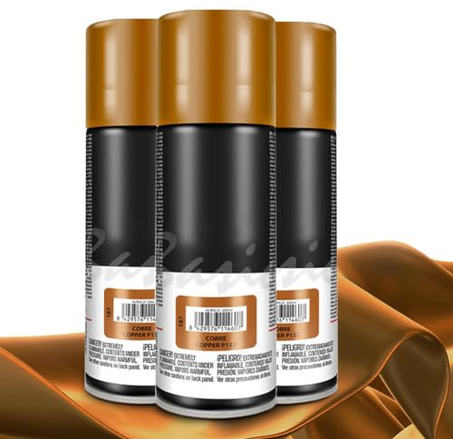 TIENDA EURASIA – Spray Purpurina | Pack de 3 Unidades | Pintura Spray | Spray |Capacidad 200 ml | 5x17.5 cm (Cobre)