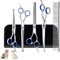 Hillylolly Hundeschere Set Profi 6-In-1, Haarschere Hunde Professionell, Hundeschere Fellschere Langhaar, Hundeschere Fellschere Set, Hunde Haarschere Abgerundet für Fellpflege Hund Katze Haustier