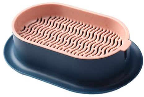 siduytin ABS Cat Grass Planter Tray Healthy And Hygienic Easy To Cat Grass Germination Tray Hydroponic Cat Grass Box, blue