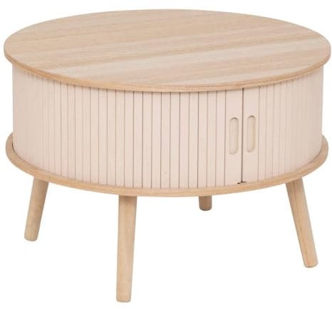 Atmosphera - Couchtisch 2 türen nysos beige 60x60x40,7cm