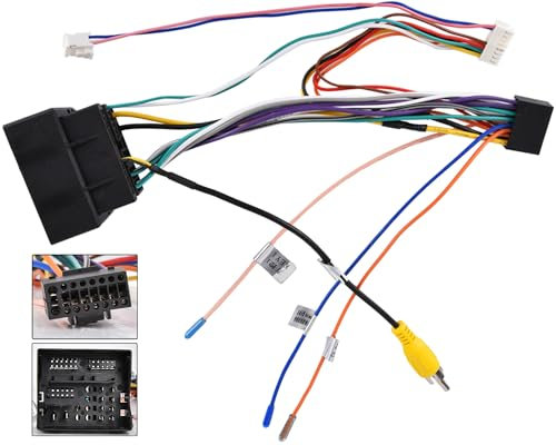OiLiehu 16-poliges Stromkabel ISO Adapterkabel für Android System Autoradio Passend für Volkswagen Golf 7 für Passat High Configuration für Lingdu für Touran für TUGUAN L für Maiteng für Mingrui