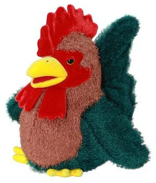 alles-meine.de GmbH Handpuppe - Hahn Huhn Henne Küken/Gockel Tier Vogel Haustier Bauernhof/Handspielpuppe - Kuscheltier - für Kinder & Erwachsene - Handspielpuppen Theater - ..