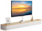MWIDCIEW Vormontiert TV Lowboard Hängend Weiß & Marmor, 120-300cm Moderner TV Schrank Hängend, TV Sideboard Wohnzimmer mit Schubladen, 200cm