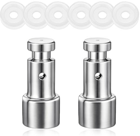 2 PCS Universal Replacement Floater Valve with 6 PCS Silicone Gaskets Pressure Cooker Parts and Accessories for Pressure Cookers XL, YBD60-100, PPC780, PPC770, PPC790