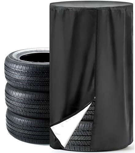Auto Reifentasche Universale Reifenabdeckung,AutoSchutzhülle,Reifen-Aufbewahrungstasche,wasserdichte Staubdicht reifenschutzhülle,Mit Reißverschluss für 4