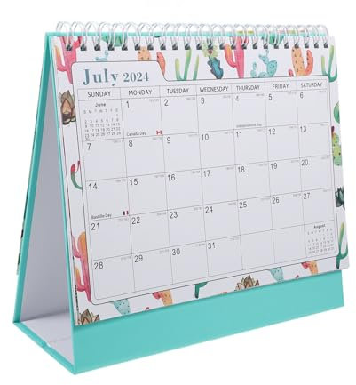Veemoon Spiralkalender Stehtischkalender Monatskalender für Schreibtischkalender Bürokalender Haushaltskalender Tischkalender Tischdekoration