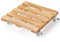 Truevaste Pflanzenroller Eckig 30x30 cm, Outdoor Indoor Rollbrett Pflanzen bis 120 kg aus Kiefernholz mit 4 Rollen, Fäulnis, Stabile Blumentopf Untersetzer Roller für Innen und Außen