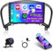 Android 14 Double Din Car Radio Compatible for Nissan Juke 2010-2014,9inch Touchscreen,4G+64G,Car Stereo with Wireless Carplay Android Auto GPS WiFi Mic Backup Camera