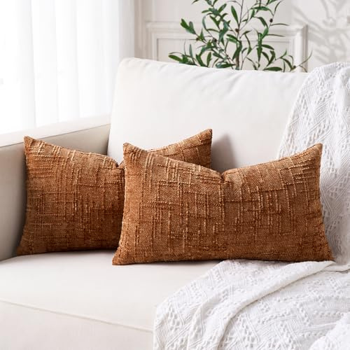 Boho Kissenbezug 50x30 Braun Decor Cord Kissen Deko Boho Style Sofakissen Wohnzimmer Kissen Aesthetic Kissenhülle 30x50 Hygge Cozy Deko Wohnzimmer Modern Pillow Cover Couch Polster Kissenbezug 30 x 50