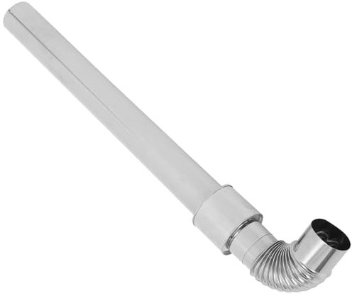 SEWACC Stainless Steel Chimney Pipe Thickened Stove Pipe Extension for Wood Stoves Boilers Tents Durable Exhaust Connector for Enhanced Heating Efficiency and Easy Installation