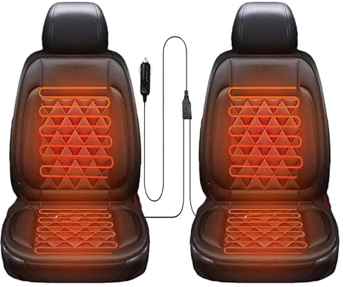 2 Stück Sitzauflage Auto Sitzkissen für Auto, Bequeme Sitzbedeckung mit voller Rückenstützung, Universal Sitzkissen für Sitz im Winter