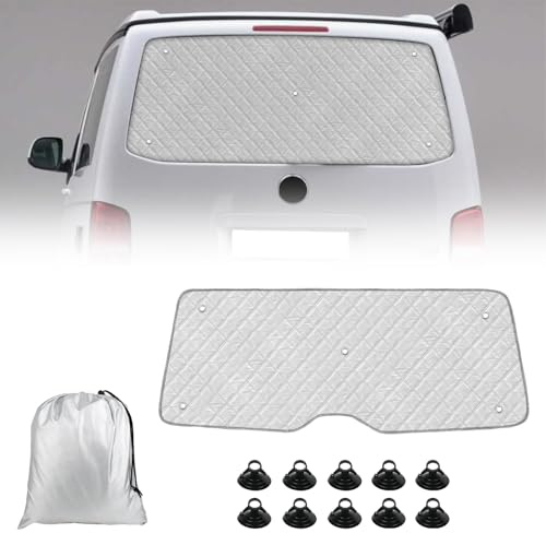Sonnenschutz Heckscheibe Auto Kompatibel mit VW T5 T6 2003–2024, Einzeltür-Sonnenschutz Interne Thermomatte Heckscheibenblende Fenster Sichtschutz UV-Schutz