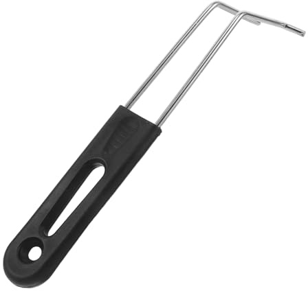 SUPVOX Deep Fry Basket Handle Replacement Universal Non-Slip Grip Heat Resistant Fryer Basket Handle Accessory for Wire Baskets Kitchen Cookware Parts Easy to Clean