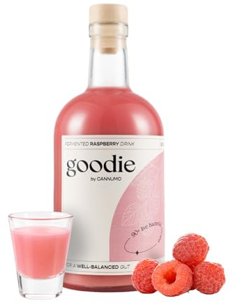 Goodie Fermented Probiotic Drink, 96 Live Bacteria Strains, Raspberry 500ml