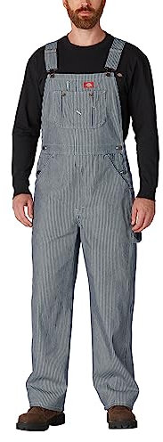 Dickies Herren Latzhose Hickory Bib Overall, Mehrfarbig (Hickory Stripe), 36 /L34 (Herstellergröße: 36/34)