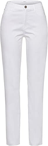 BRAX Damen Style Carola Smart Cotton Hose, Weiß, 27W / 32L