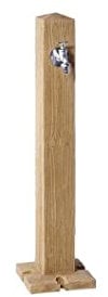 GARANTIA WOOD Wasserzapfsäule lightwood inkl. Chrom-Auslaufhahn