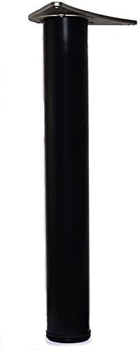 1 x 870mm Adjustable Black Breakfast Bar Worktop Support Table Leg 60mm Diameter