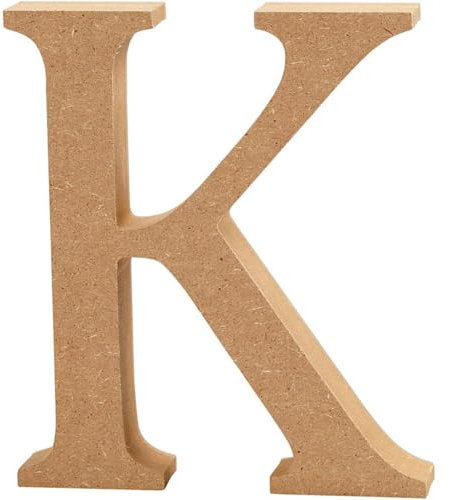 Creativ K MDF Buchstabe, braun, 13 x 2 cm