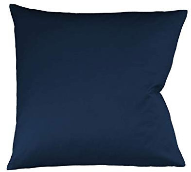 fleuresse Interlock-Jersey-Kissenbezug Uni Colours dunkelblau 6061 Größe 40 x 60 cm