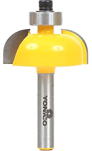 Yonico 13154q - Cove Edge Forming Router Bit, Radius: 3/8 - 1/4 Shank