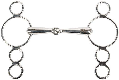 Harry´s Horse Vierfachringtrense mit 3 zusätzliche Ringen 19mm, Größe:11.5