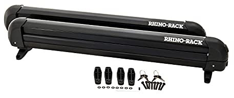Rhino-Rack 27 Multi-Purpose Carrier for Skis, Snowboards, Fishing Rods, Skateboards, Wakeboards, Water Skis & More, Universal Mounting, Easy to Use, Locking, Lightweight & Heavy Duty for All Vehicles