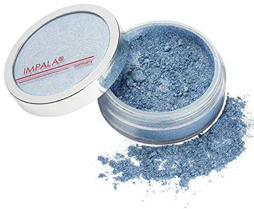 Impala - Puderlidschatten Nº 5 Marineblauer | Professioneller Lidschatten | Glatte, natürliche Deckkraft | Einfache Anwendung | Erhältlich in einer mehrfarbigen Palette | 1,2 g