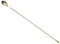 Barfly Bar Spoon with Teardrop End, Stainless Steel, Gold, 39.878 x 2.54 x 1.27 cm