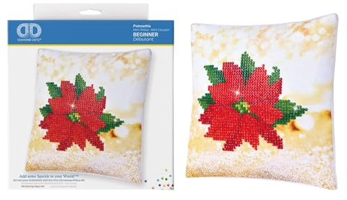 DIAMOND DOTZ DPP2 Kits, Poinsettia, 18 x 18cm