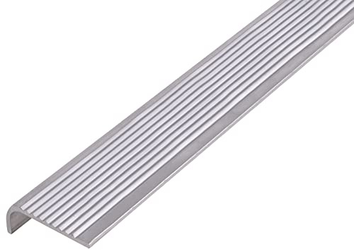 Alberts 470784 Treppenkanten-Schutzprofil | Aluminium, natur | 2000 x 40 x 6 mm