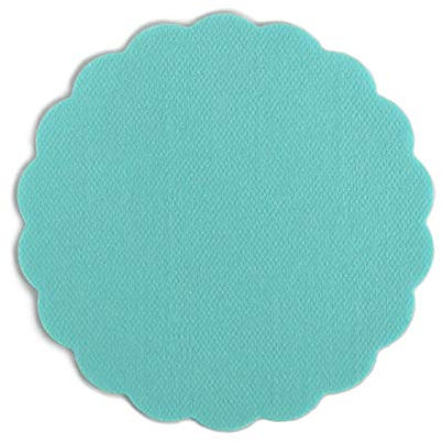 500 Airlaid Glasuntersetzer rund für Gläser 9cm Durchmesser Stoffähnlich | Untersetzer Getränkeuntersetzer Coasters Stoffoptik | Hochzeit Gastronomie Catering Hotel | Premium QUALITÄT | Türkis