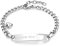 JewelryWe Schmuck Damen Armband Edelstahl Herz Panzerkette Charmsarmband Panzerarmband Armkette mit I Love You Mom Gravur Silber