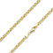 MATERIA Halskette Gold Königskette 3mm stark - 925 Sterlingsilber Goldkette vergoldet Herrenschmuck K112-45 cm