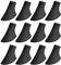VABNEER Nordic Walking Stöcke Gummipuffer, 12 Stücke Gummipuffer für Walkingstöcke, Walking Pads für Trekking Asphalt Kies Gebirge mit Durchmesser 10mm