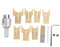 Juego de brocas para anillos de madera, Broca para hacer cuentas de madera, 18Pcs/Set Taladro de madera Bead Maker fresa cortador Kit de herramientas para trabajar la madera de ébano palo de rosa