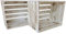 sunnypillow 2er Set Vintage Holzkisten 50 x 40 x 30 cm Massive Weinkisten in vielen Farben zur Auswahl Holz Kisten Obstkisten Apfelkisten, Holzregal