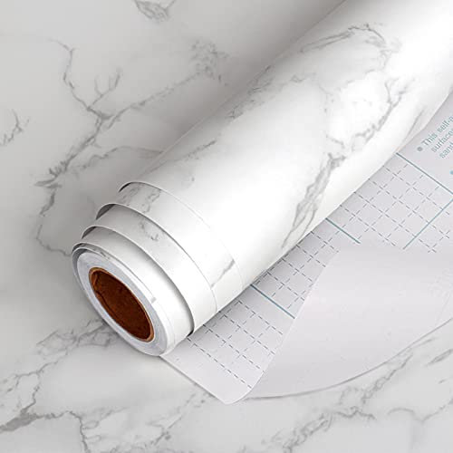 Youyijia Marble Wallpaper 1000cmx45cm Self Adhesive Gray Granite Sticky Back Wallpaper Waterproof Decorative Stickers for Furniture Doors Walls Kids Bathroom
