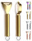 Gold Potato Vegetable Peeler, Kyraton Stainless Steel Apple Fruit Veggie Peeler with Gold Titanium Plating, Peelers for Kitchen Ergonomic Non Slip Handle Dishwasher Safe, Set of 2
