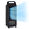 Klarstein Aire Acondicionado Portatil, Pinguino Portátil 4 en 1, Climatizador Portatil para Casa, Aparato de Aire Ventilador, Deshumidificador, Modo Nocturno 5,5L, Bajo Consumo, Flujo 132m³/h